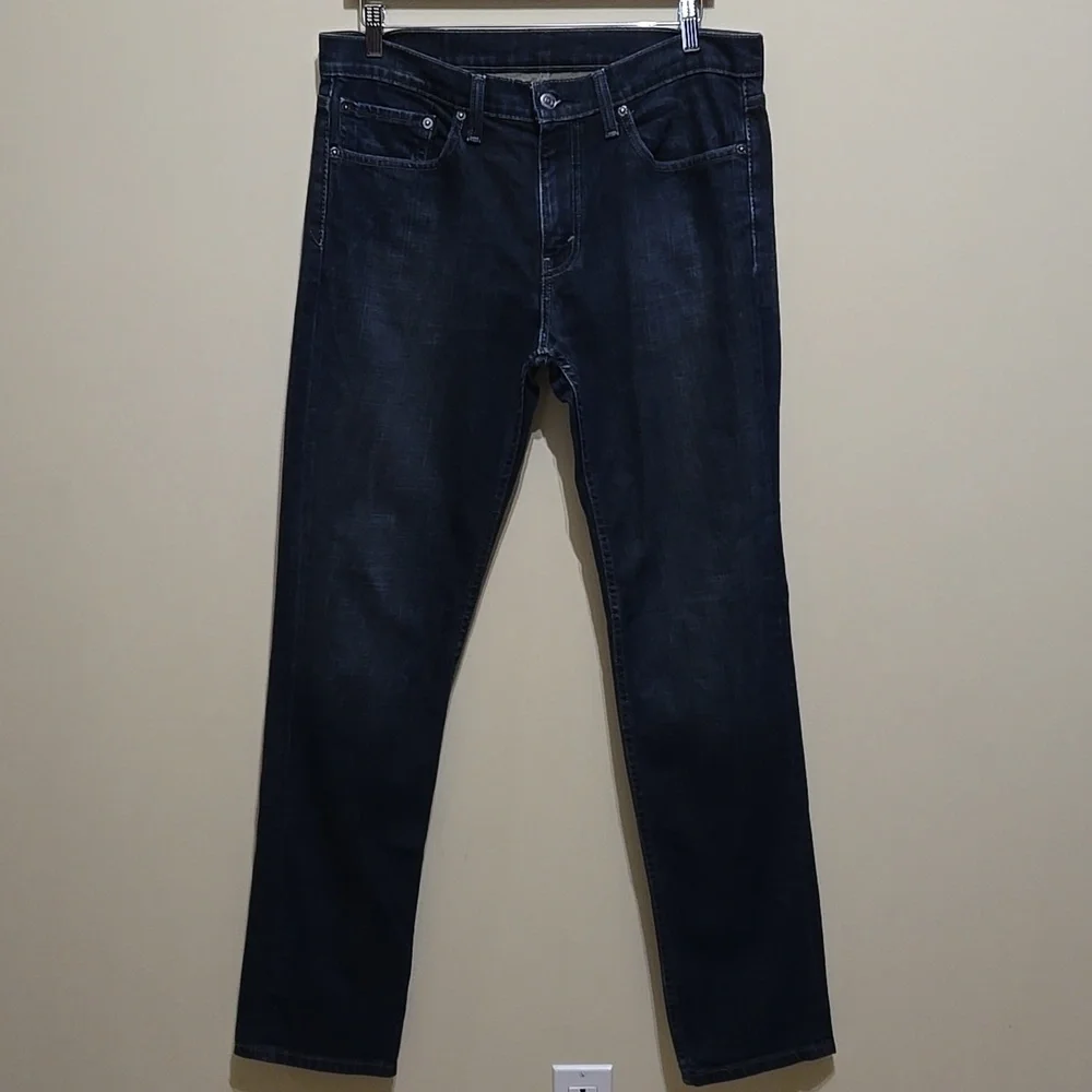 Levis Men's 511 Slim Fit‎ Jeans Size 34 Waist 34 Length Clean Dark Wash